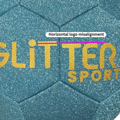 Aquamarine - Glitter Soccer Ball (OUTLET)